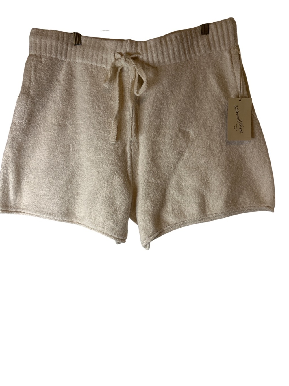 Universal Thread Cream Terry Drawstring Lounge Shorts, NWT size L